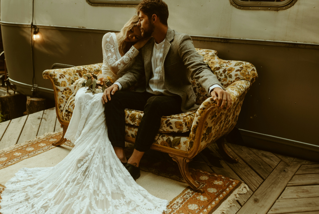 couple stressed about planning their wedding